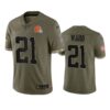 Denzel Ward Jersey Olive 21