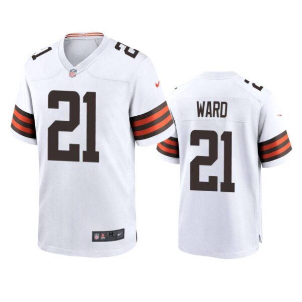 Denzel Ward Jersey White 21