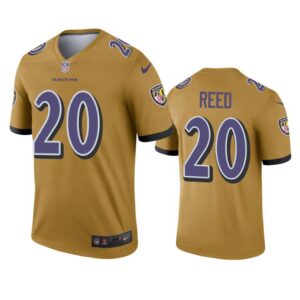 Ed Reed Jersey Gold 20