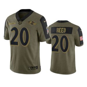 Ed Reed Jersey Olive 20