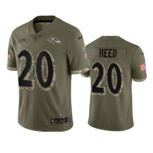 Ed Reed Jersey Olive 20