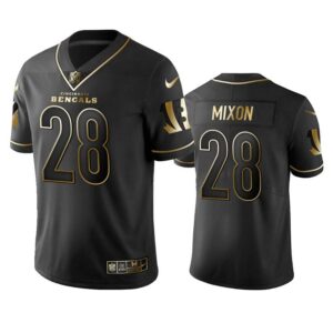 Joe Mixon Jersey Black Golden 28