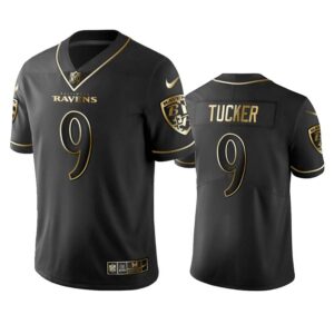 Justin Tucker Jersey Black Golden 9