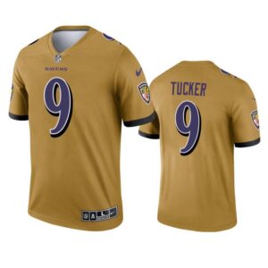 Justin Tucker Jersey Gold 9
