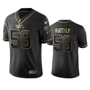 Luke Kuechly Jersey Black Golden 59