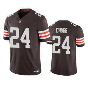 Nick Chubb Jersey Brown Vapor 24