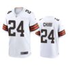 Nick Chubb Jersey White 24