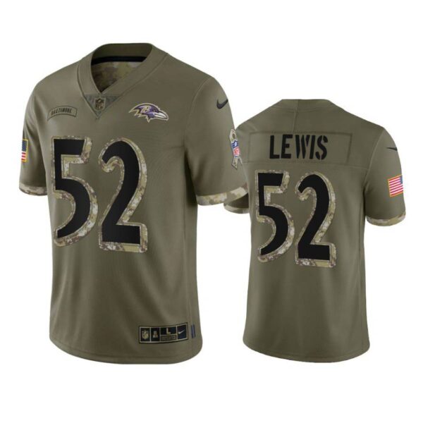 Ray Lewis Jersey Olive 52
