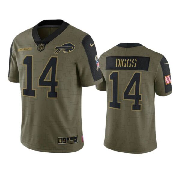 Stefon Diggs Jersey Olive 14