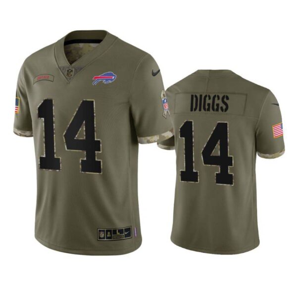 Stefon Diggs Jersey Olive 14