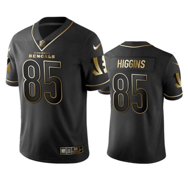 Tee Higgins Jersey Black Golden 85