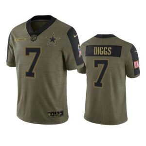 Trevon Diggs Jersey Olive