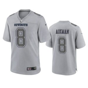 Troy Aikman Jersey Gray 8