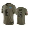 Jared Goff Jersey Olive 16