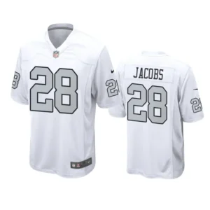 Josh Jacobs white Jersey 28