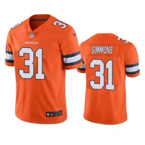 Justin Simmons Jersey Orange 31