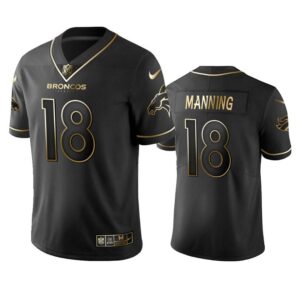 Peyton Manning Jersey Black Golden 18