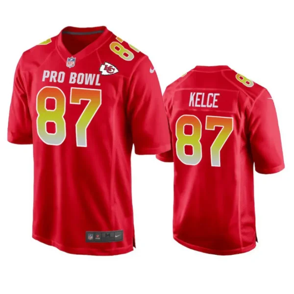 Travis Kelce Jersey Red Pro Bowl 87
