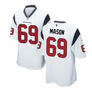 Shaq Mason Jersey White