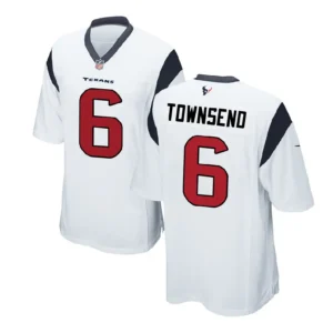 Tommy Townsend Jersey White Houston Texans Game