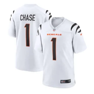 Ja Marr Chase Jersey White